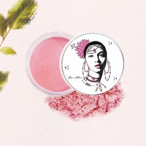 Natural Organic Pink Blush | Pure Mineral Makeup, Loose Pink Shimmer Powder for